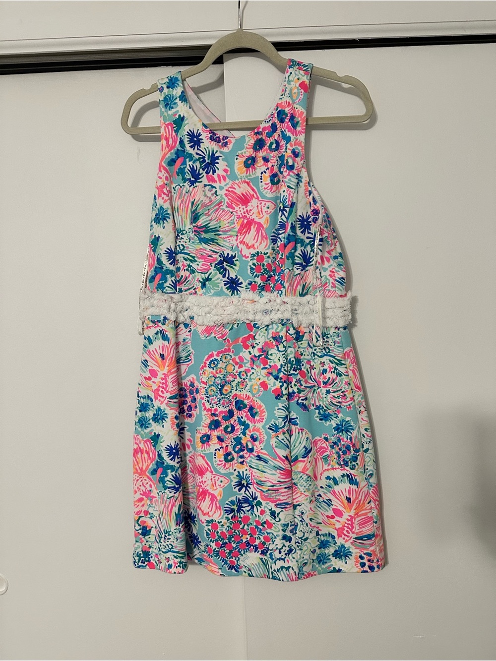 Lilly Pulitzer Multicolor Floral Tank Dress in Turquoise, Pink & Navy